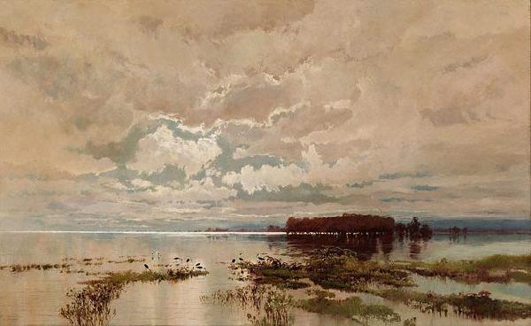 unknow artist The flood in the Darling, oil painting picture